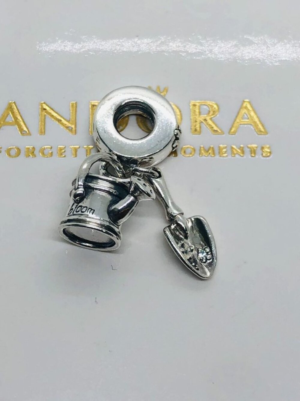 Pandora Watering Can & Trowel Dangle Charm